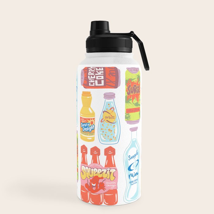 90s Drinks Water Bottle