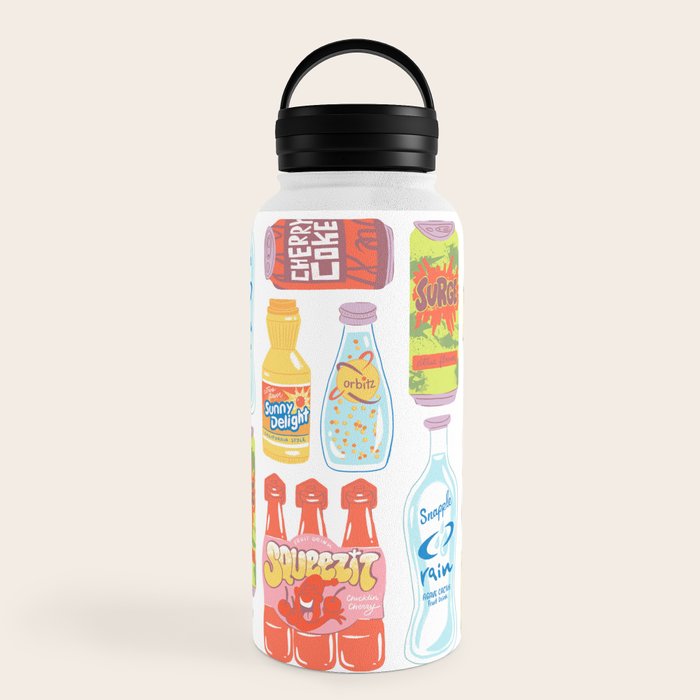 90s Drinks Water Bottle