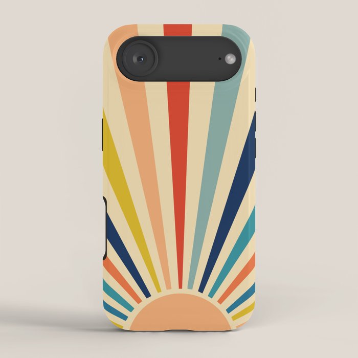 60s retro sun  iPhone Case