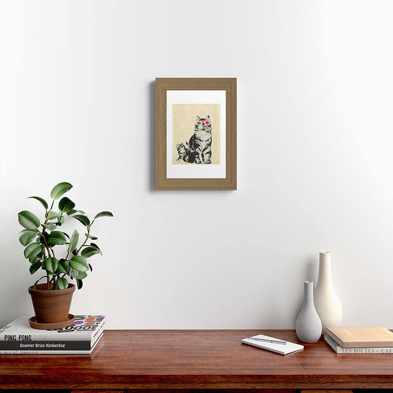 3D Glasses Framed Art Print