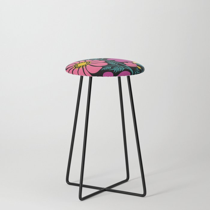 70s Disco Garden Stool