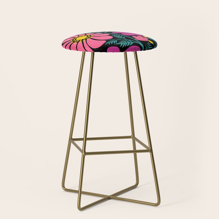 70s Disco Garden Stool