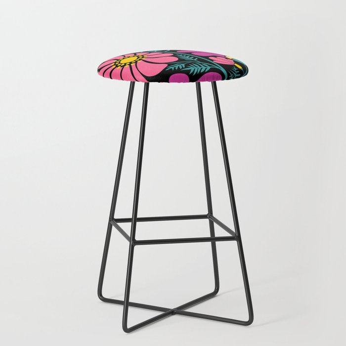 70s Disco Garden Stool