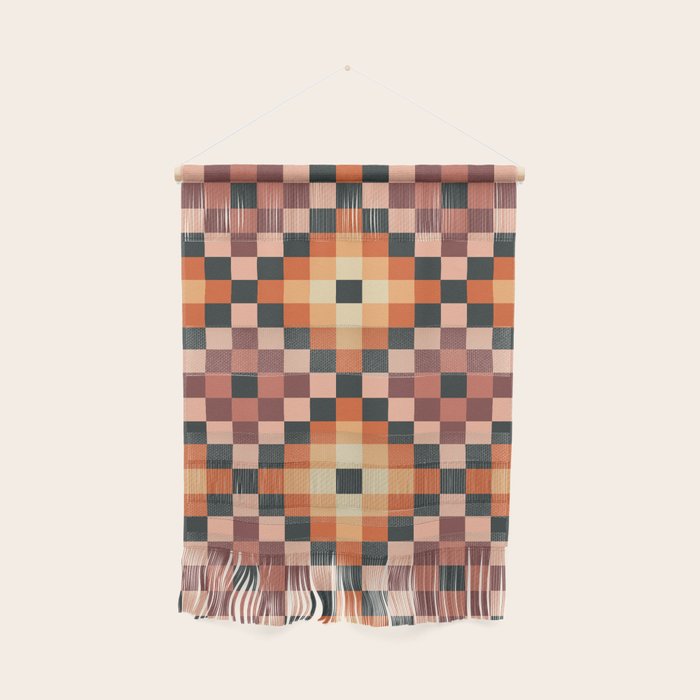 70s color squares pattern  Wall Hanging