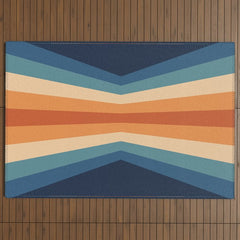 70's Retro Reflection Outdoor Rug