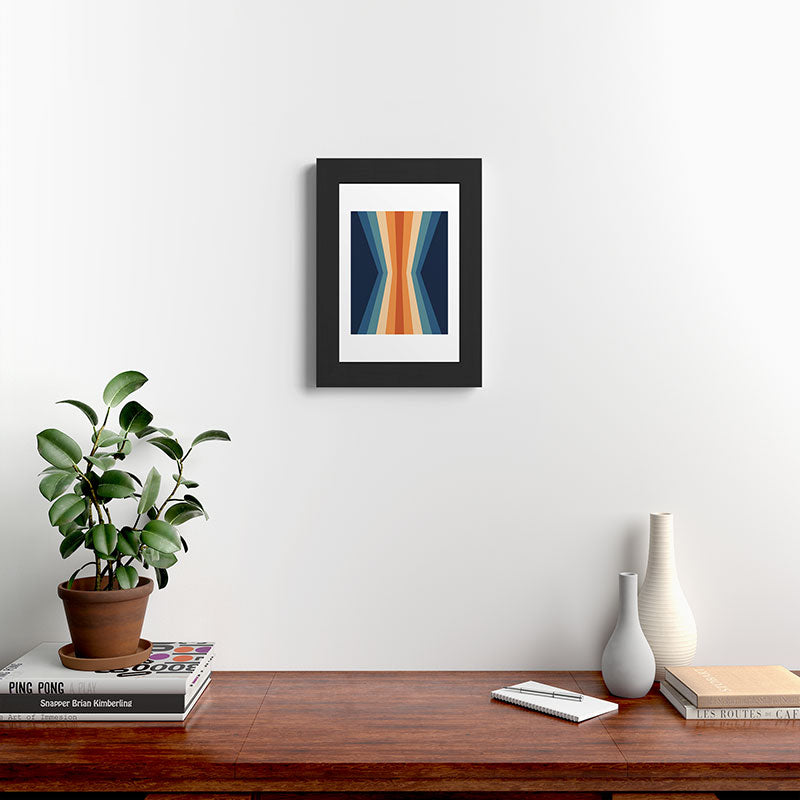 70's Retro Reflection Framed Art Print
