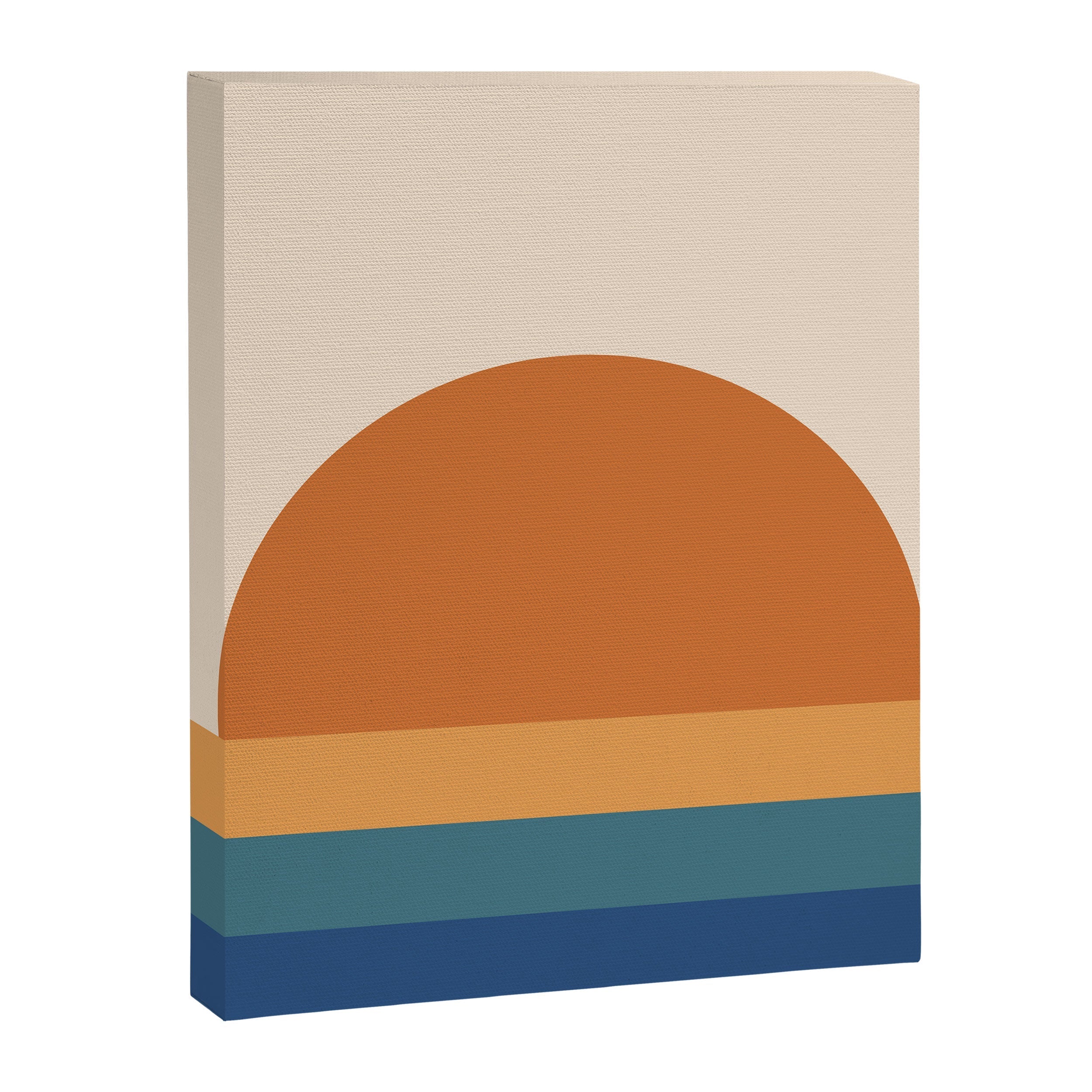 70's Retro Sunset Canvas Print
