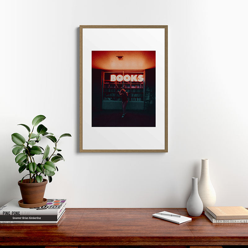 "books!" Framed Art Print