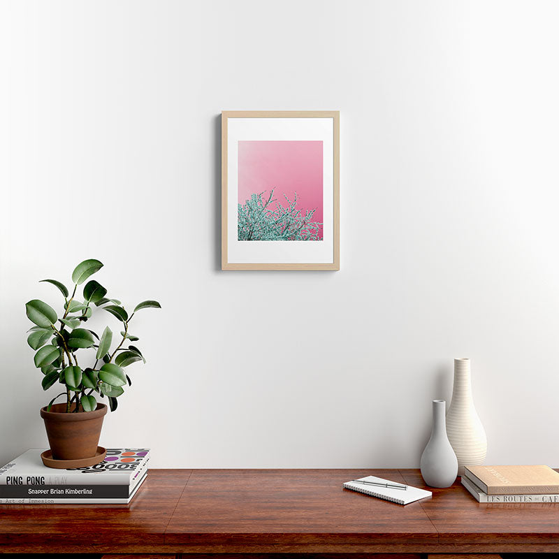 "cherry blossoms" Framed Art Print