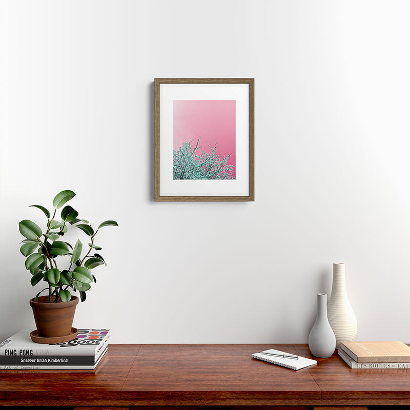 "cherry blossoms" Framed Art Print
