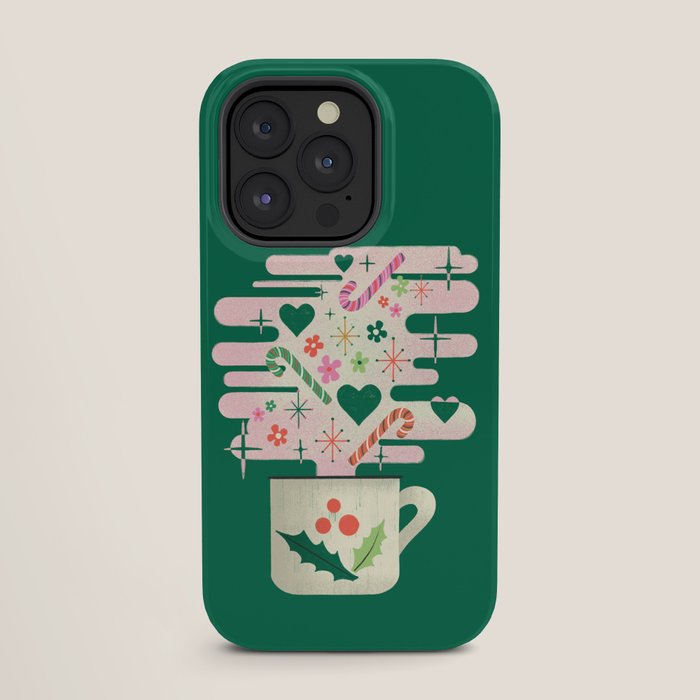 A Cup of Cheer - Warm Wishes Festive Holiday Mug iPhone Case