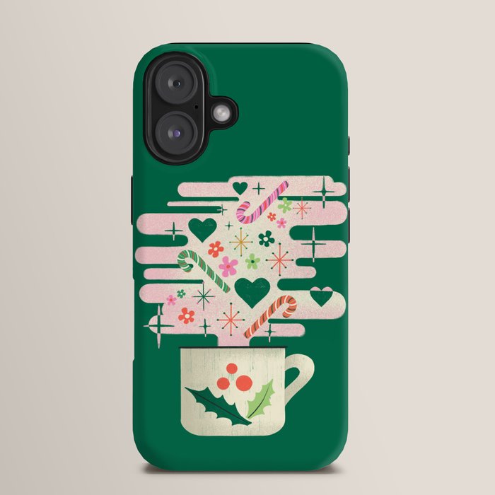 A Cup of Cheer - Warm Wishes Festive Holiday Mug iPhone Case