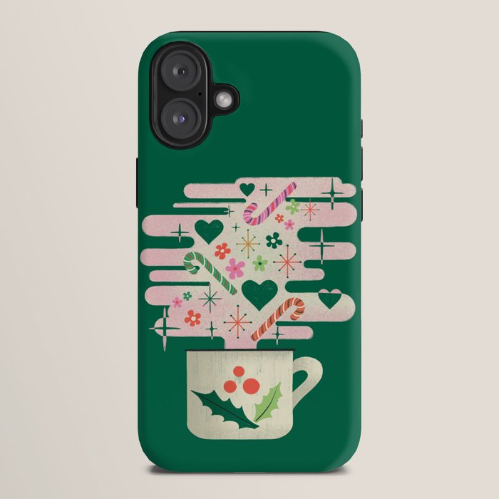A Cup of Cheer - Warm Wishes Festive Holiday Mug iPhone Case