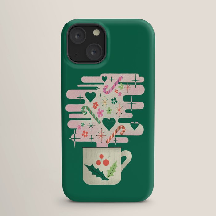 A Cup of Cheer - Warm Wishes Festive Holiday Mug iPhone Case