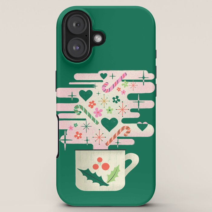 A Cup of Cheer - Warm Wishes Festive Holiday Mug iPhone Case