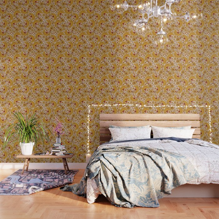 70s Floral Pattern Wallpaper
