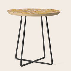 70s Floral Pattern Side Table
