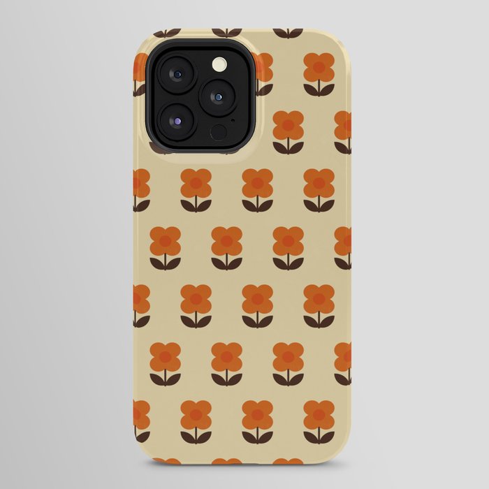 70s Flower Pattern #2 iPhone Case