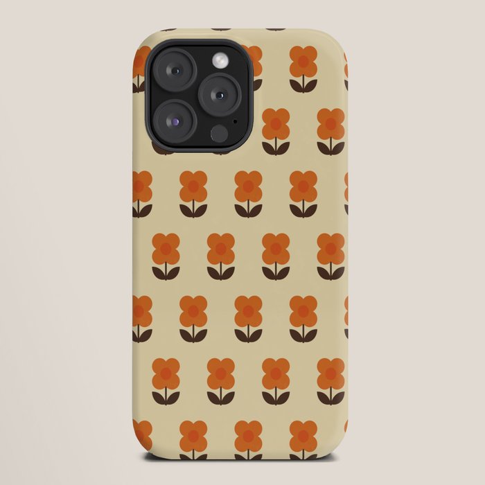 70s Flower Pattern #2 iPhone Case