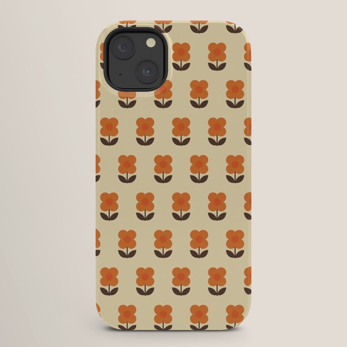 70s Flower Pattern #2 iPhone Case