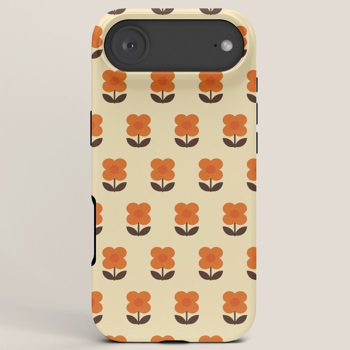 70s Flower Pattern #2 iPhone Case