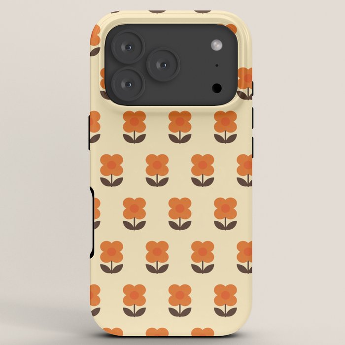 70s Flower Pattern #2 iPhone Case
