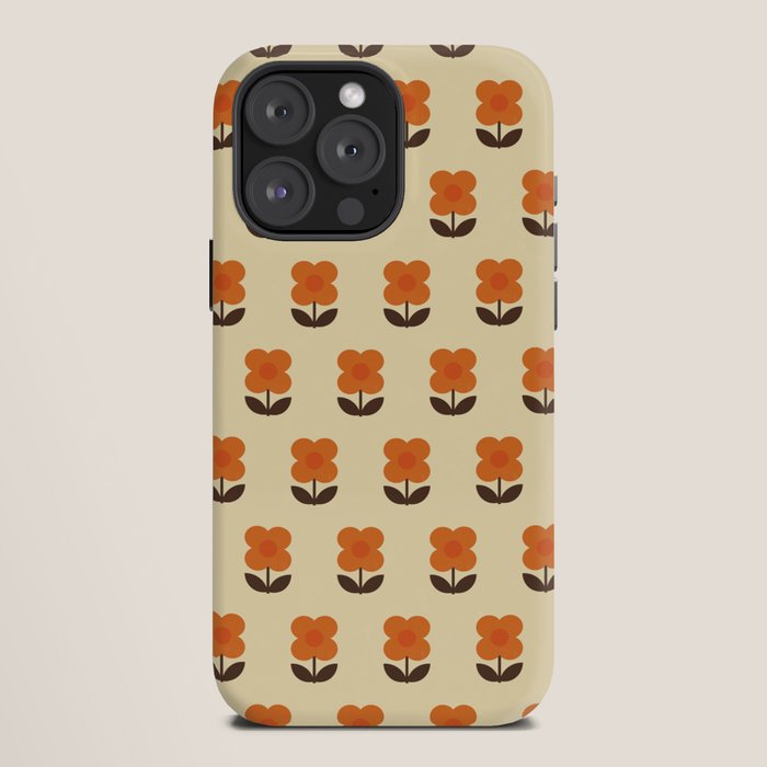70s Flower Pattern #2 iPhone Case