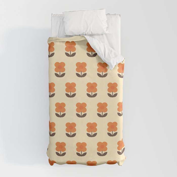 70s Flower Pattern #2 Duvet Cover