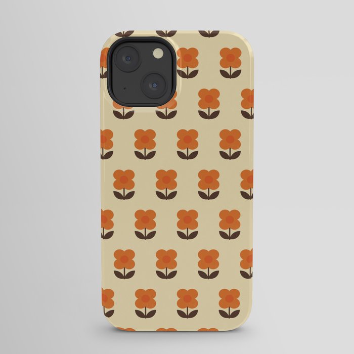 70s Flower Pattern #2 iPhone Case