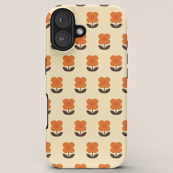 70s Flower Pattern #2 iPhone Case