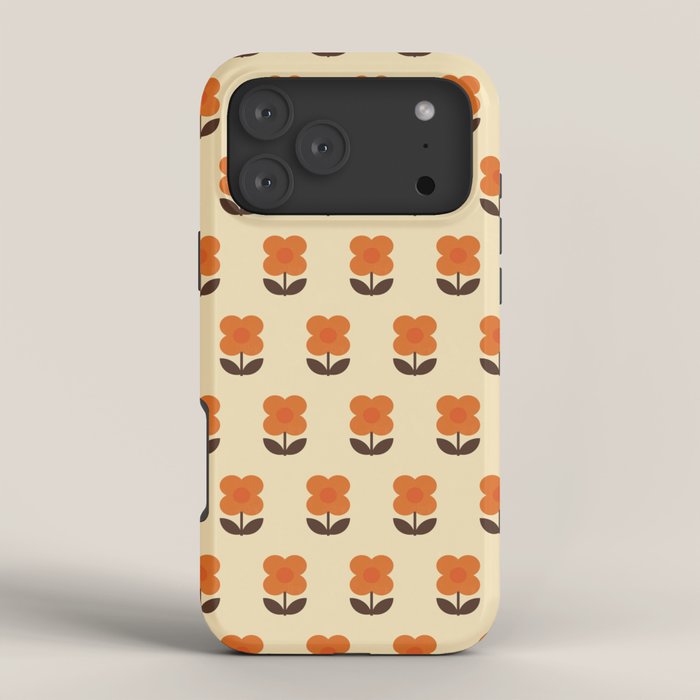 70s Flower Pattern #2 iPhone Case