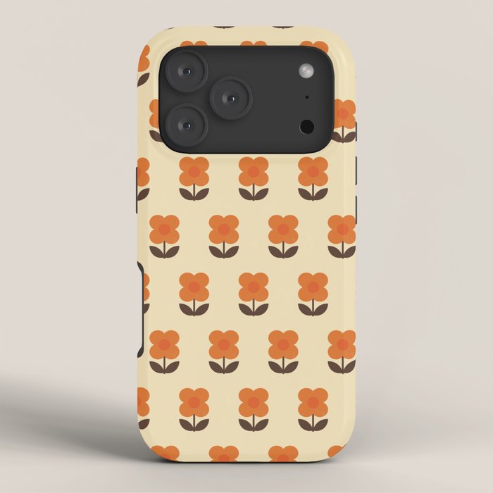 70s Flower Pattern #2 iPhone Case