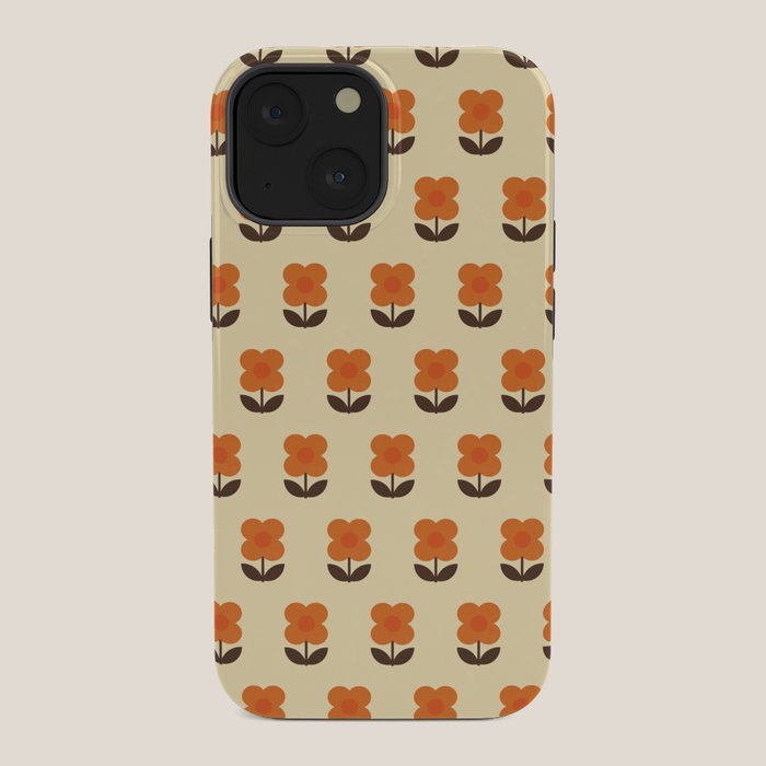 70s Flower Pattern #2 iPhone Case