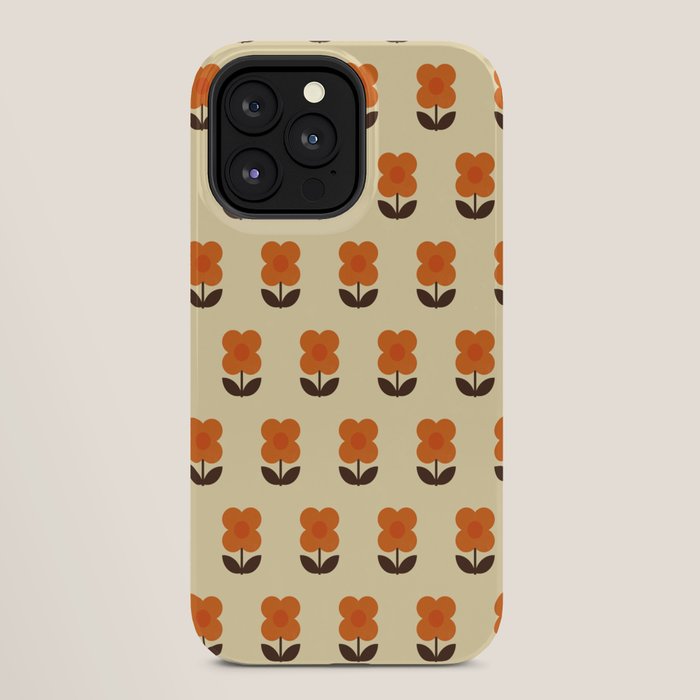 70s Flower Pattern #2 iPhone Case