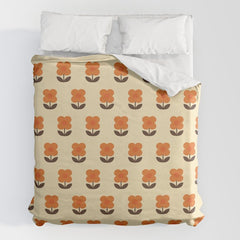 70s Flower Pattern #2 Duvet Cover