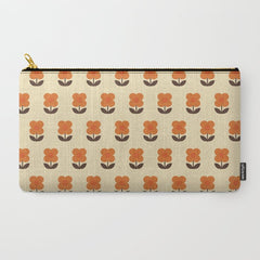 70s Flower Pattern #2 Carry All Pouch