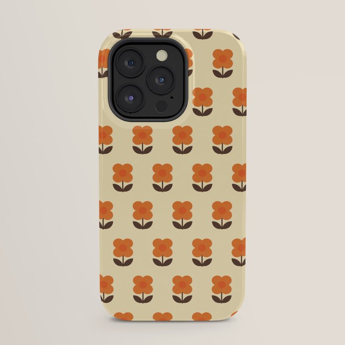 70s Flower Pattern #2 iPhone Case