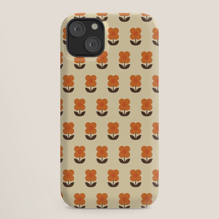70s Flower Pattern #2 iPhone Case