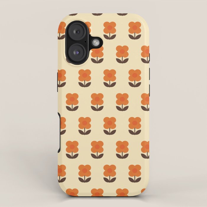 70s Flower Pattern #2 iPhone Case