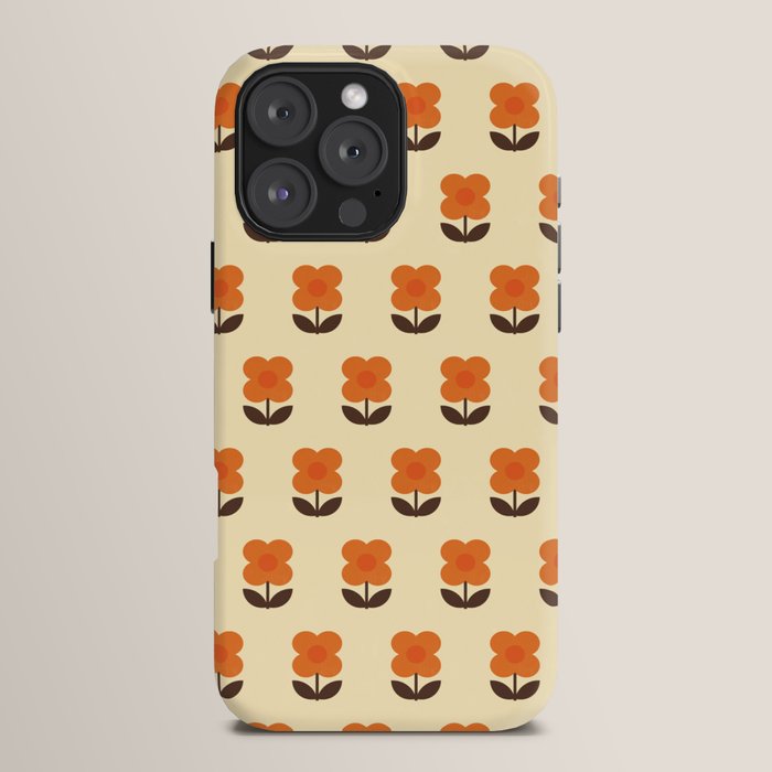 70s Flower Pattern #2 iPhone Case