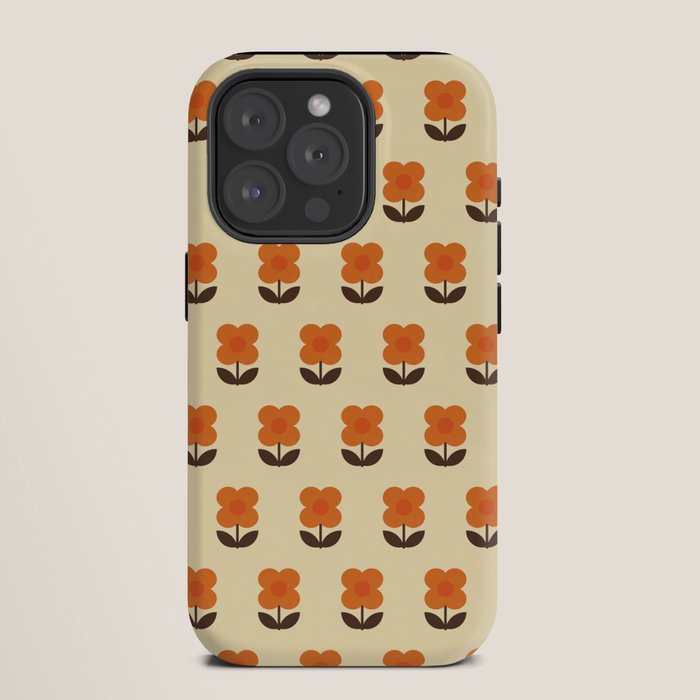 70s Flower Pattern #2 iPhone Case