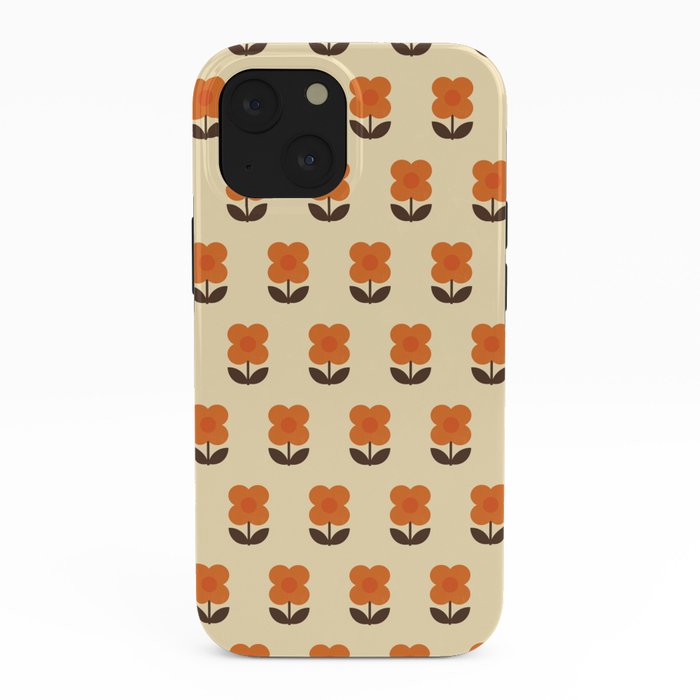 70s Flower Pattern #2 iPhone Case