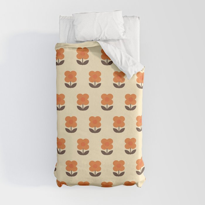 70s Flower Pattern #2 Duvet Cover