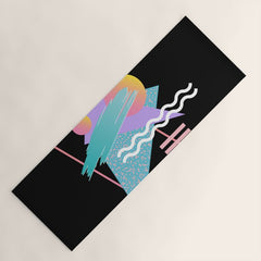 80s Retrowave Design - Memphis Pattern 135 Yoga Mat