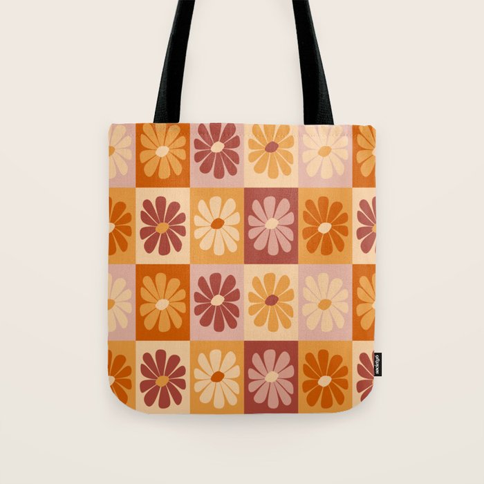 70's Daisy Bloom  Tote Bag