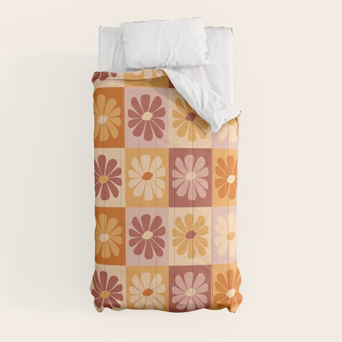 70's Daisy Bloom  Comforter