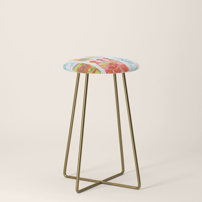 90s Drinks Stool