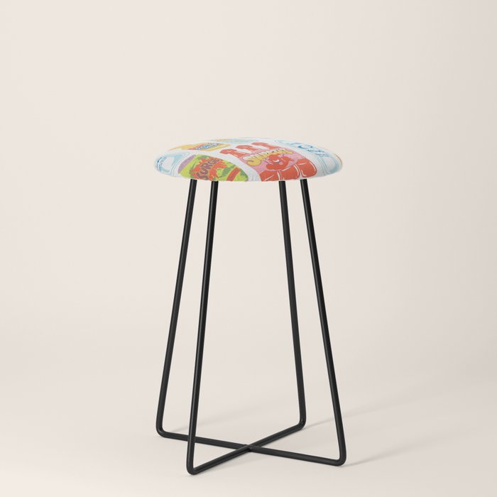 90s Drinks Stool