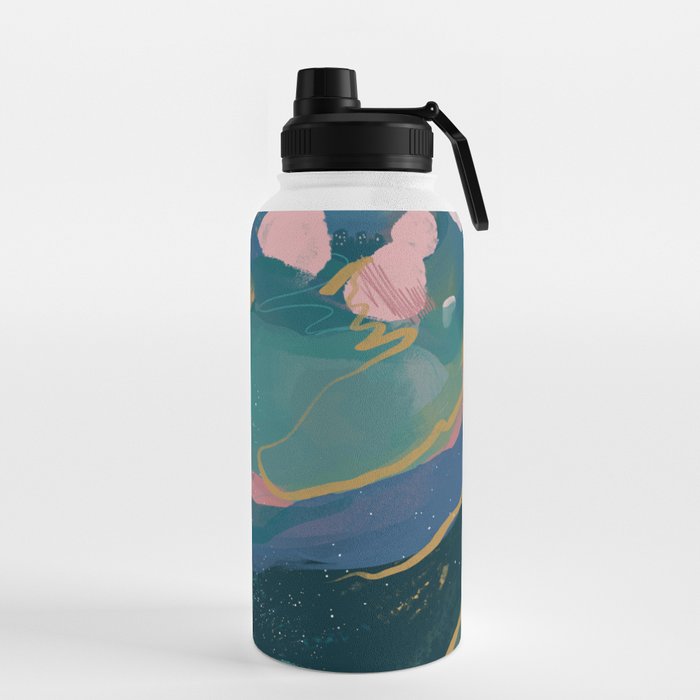"You Are Worthy" Midnight Background Water Bottle