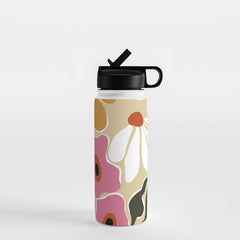 70's Retro garden   Water Bottle